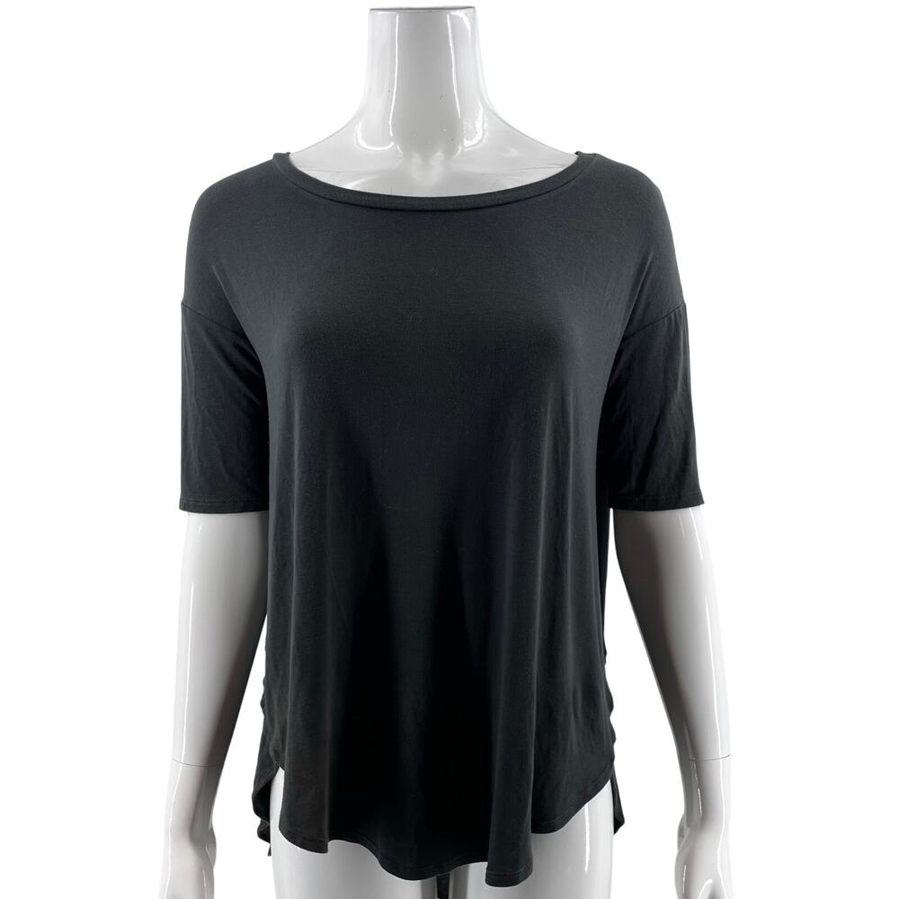 American Eagle Soft & Sexy T Shirt Top Size Medium Faded Black Loose Fit Tee NEW